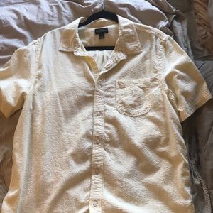Yellow Seersucker Button Down
